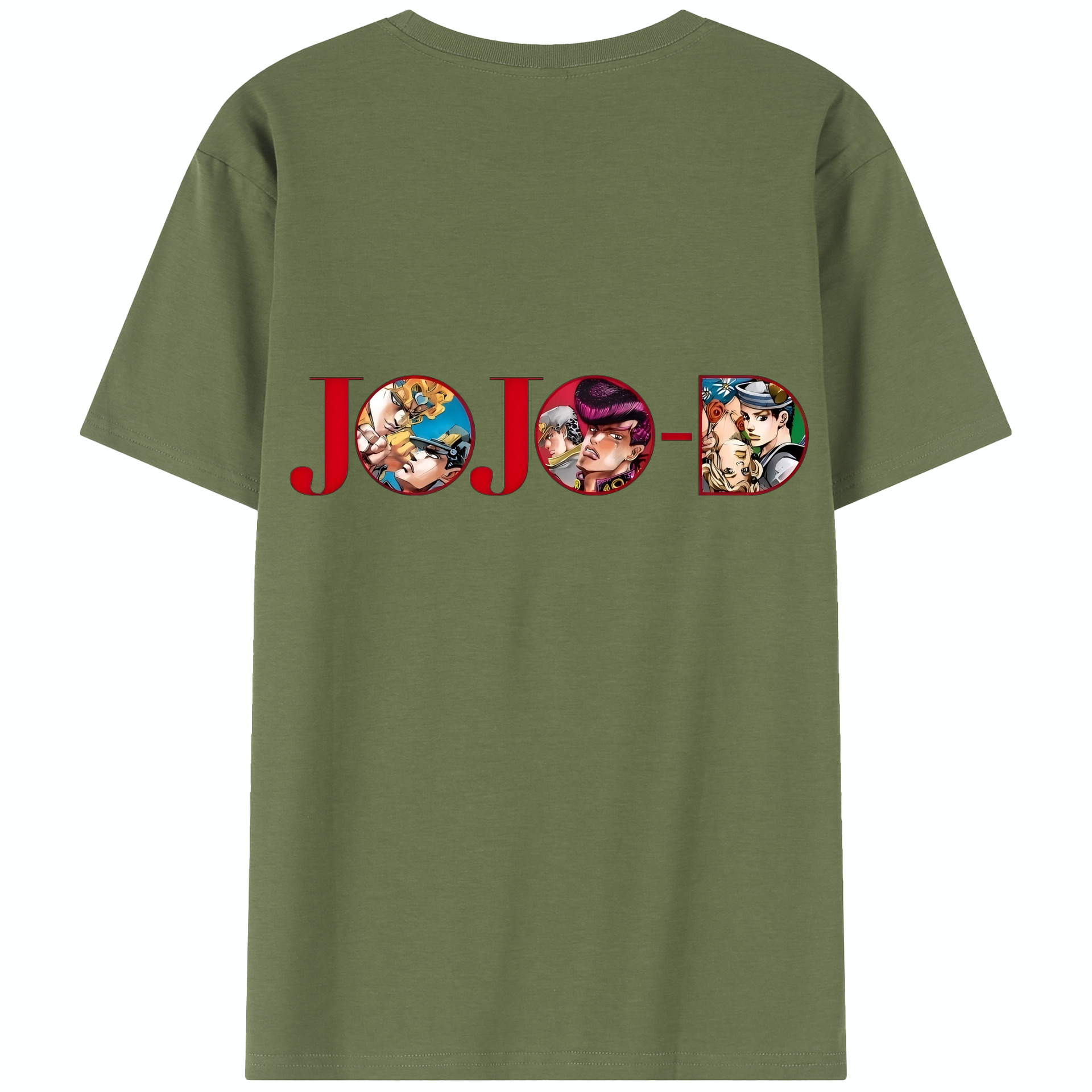 （画像用） ジョジョの奇妙な冒険 JoJo's Bizarre Adventure 綿100％半袖Tシャツ（背面プリント）